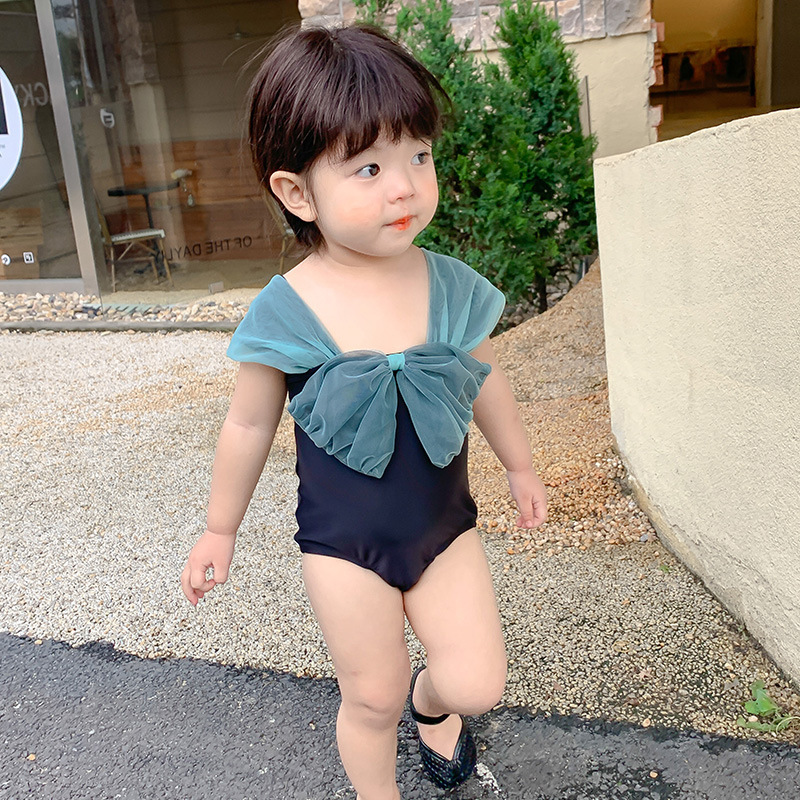 2023 Baby sailor's new girl swimsuits, baby-swam suits, baby-swam suits.