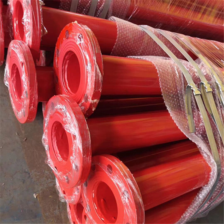 Fire-painted steel pipe 114 * 4.0 Direct hair of internal and external plastic steel plant