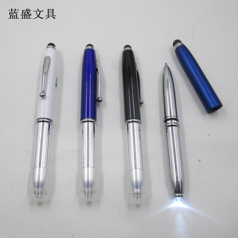 "Blue Script Supply Touch screen lanterns, multi-purpose LED lanterns, triple-cut, semi-metal light pens,