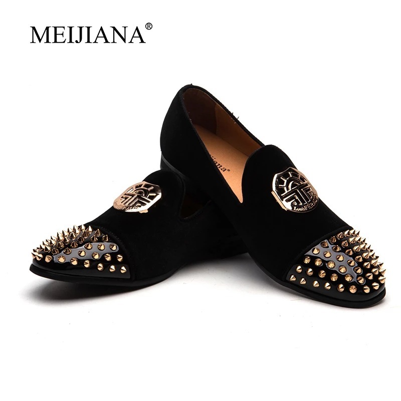 Cross-border, big, new English man's leather shoes, retrospect velvet shoes, velvet shoes, troupe.