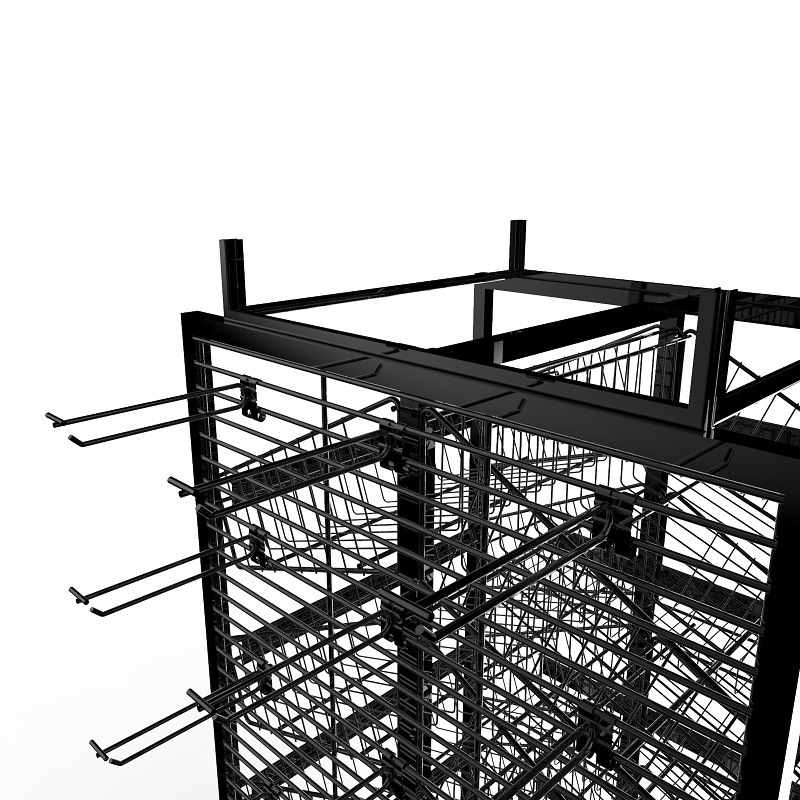 Cửa hàng tiện lợi hai tầng với một cái xỏ bên bánh xe phanh.