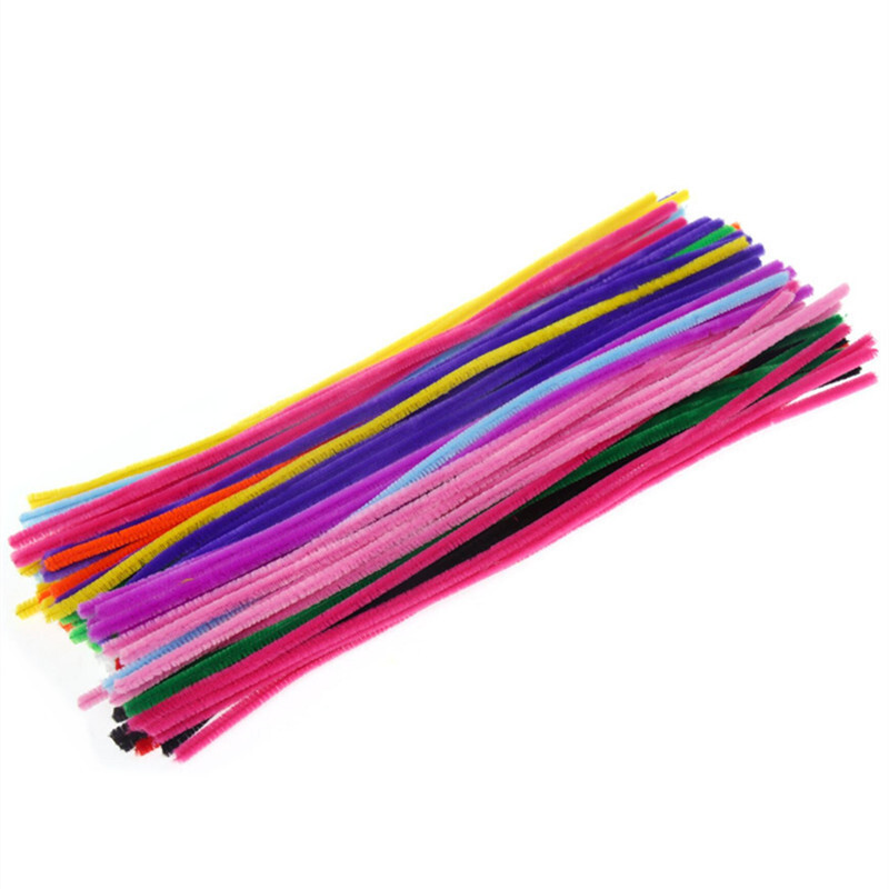 The factory sold 10 co-mingled OPP bags with fur strips and children's DIY creative material toy twisters.