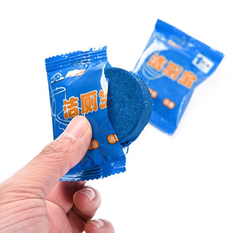 Túi đựng đầy dây đai vệ sinh chống trộm bồn cầu, chống trộm bồn cầu, bong bóng màu xanh riêng lẻ