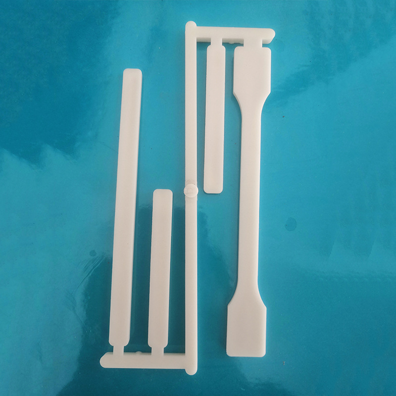 Plastic extruded specimens with a gap-shock model for plastic stylists