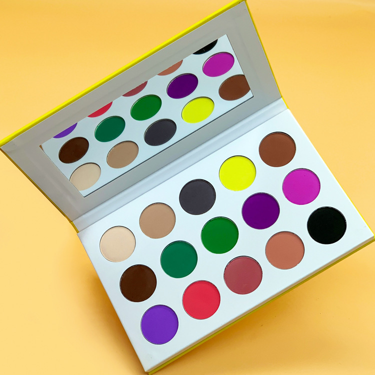 New, high-quality, 15-colour-eye cardboard boxes without a small batch of LOGO cosmetics production cross-border colour makeup OEM