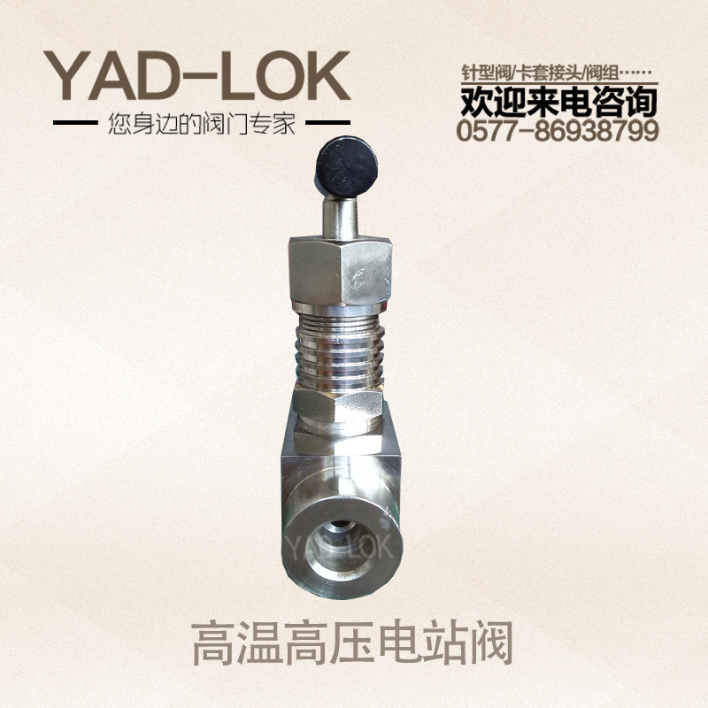 YADLOK YadLok stainless steel manual high-temperature high-pressure plug-in welding station valve J61W with bulk needle valves