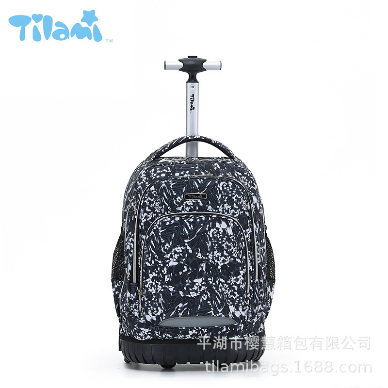 It's a direct sale, schoolboys pull a book bag, handhold a school bag, vertebrae depressure, travel shoulder bag.