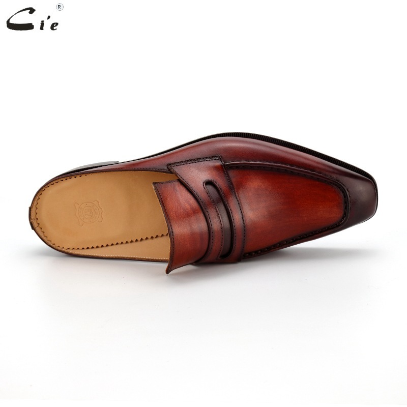Acie's hand-skinned man slipper real store.