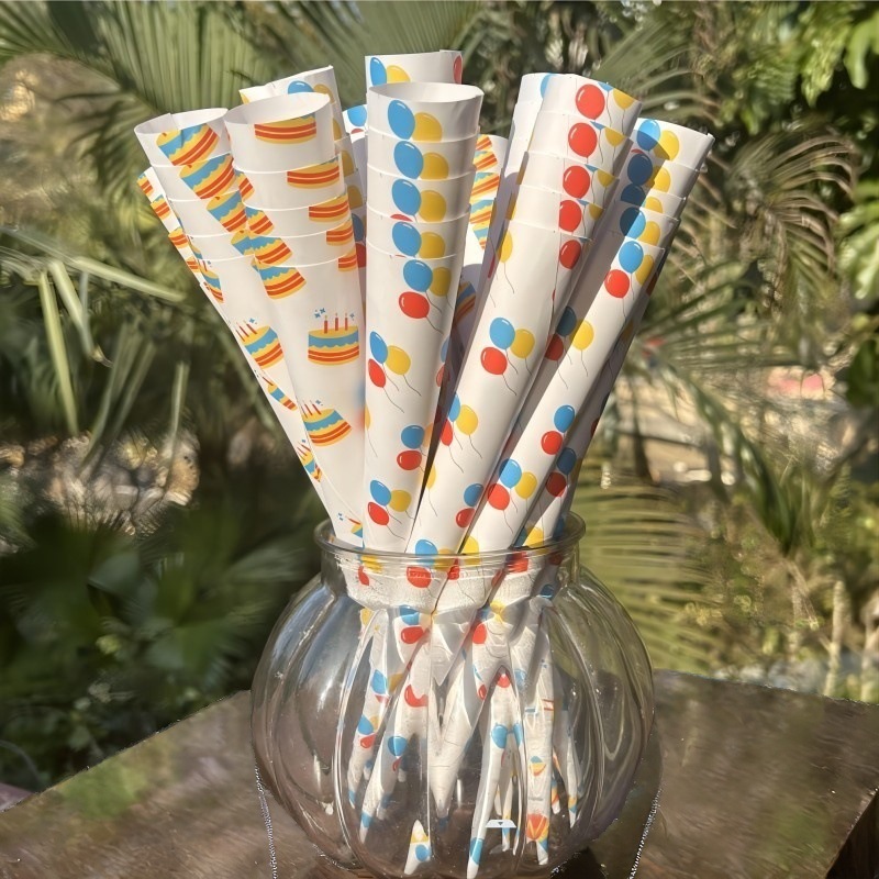 棉花糖機家用生日 棉花糖專用彩糖紙錐 Cotton candy paper cone