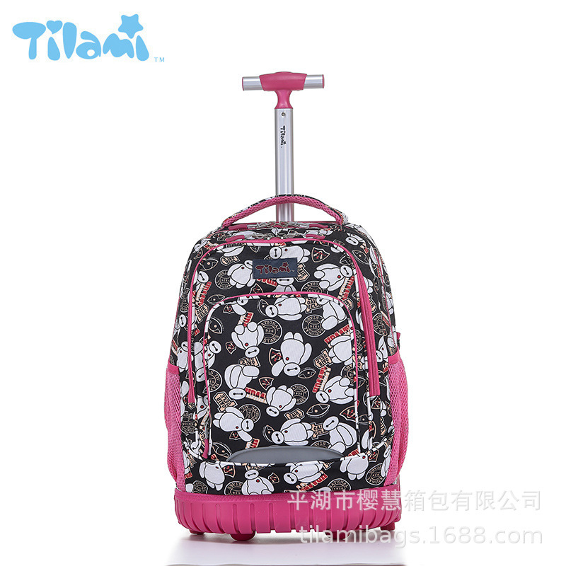 It's a direct sale, schoolboys pull a book bag, handhold a school bag, vertebrae depressure, travel shoulder bag.