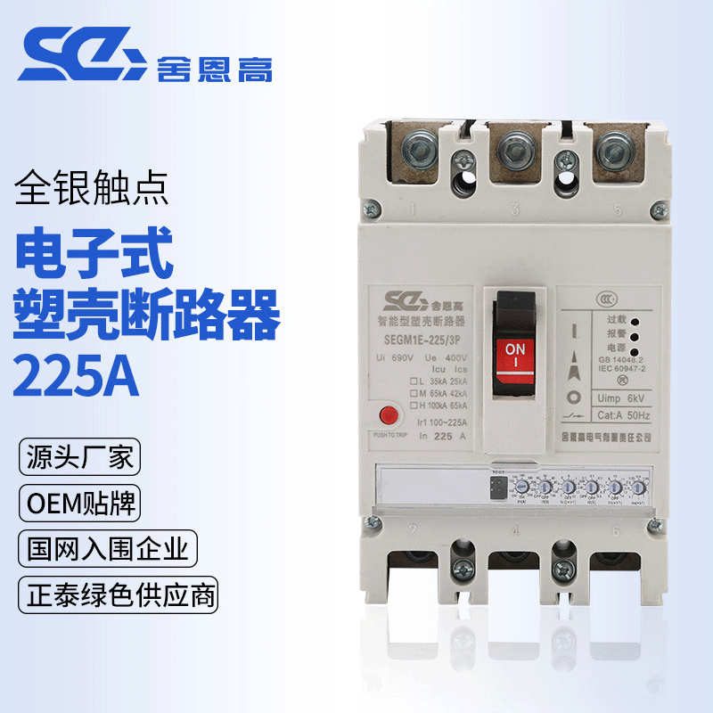 SEGM1E-225A의 저압 전자 회로 차단기에 직접적인 배급입니다.
