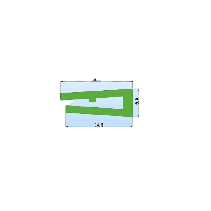 A direct-sale delivery line fitting for a high-molecular polyethylene liner in K1606