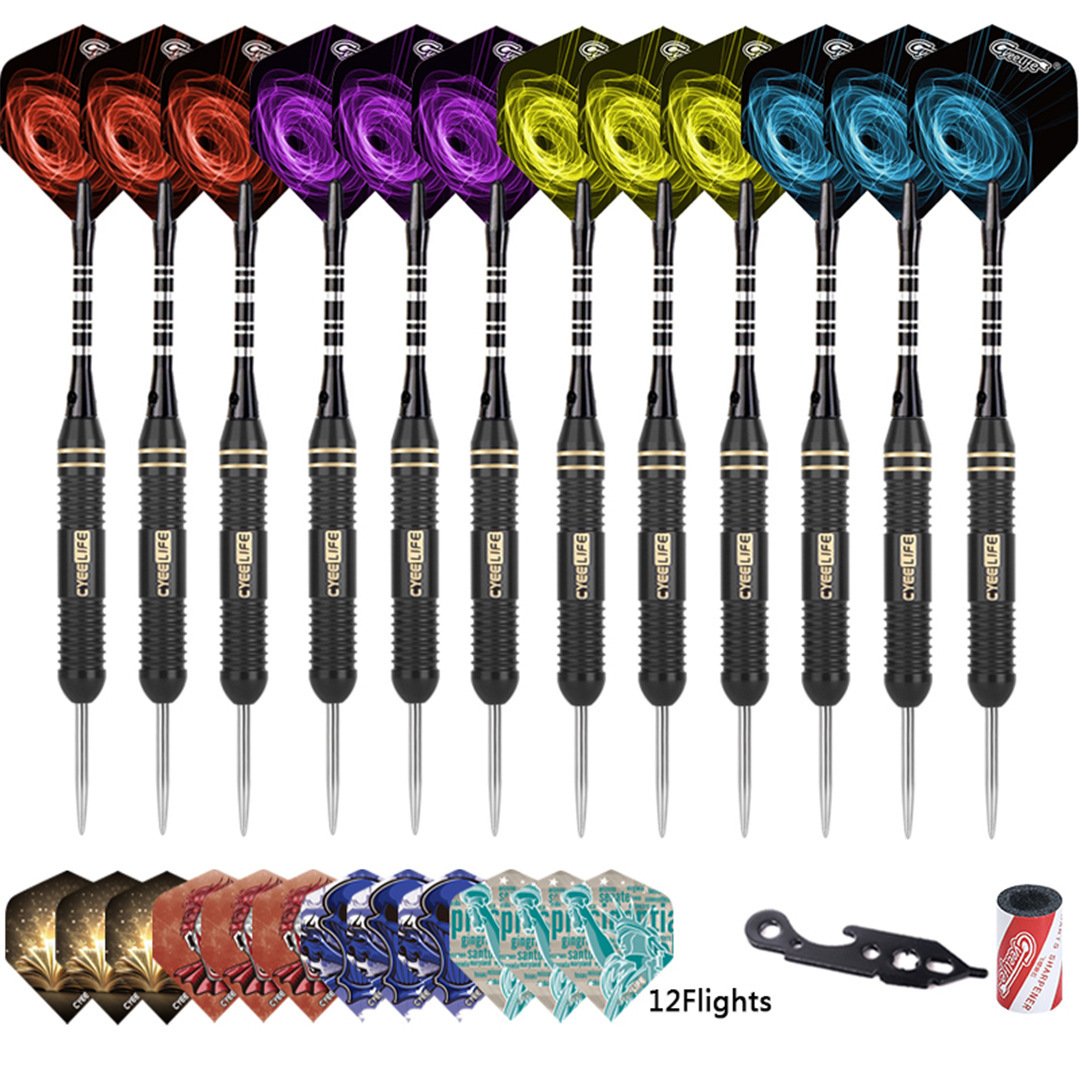 CyeeLife 24g pure copper darts suit, needle darts, darts for race practice.