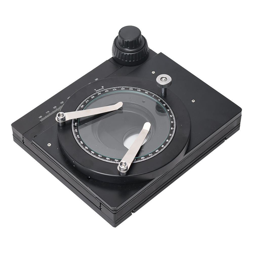 XY Axis Microscope Mover Platform rotates black at 360 degrees above and below the vertical and vertical margins