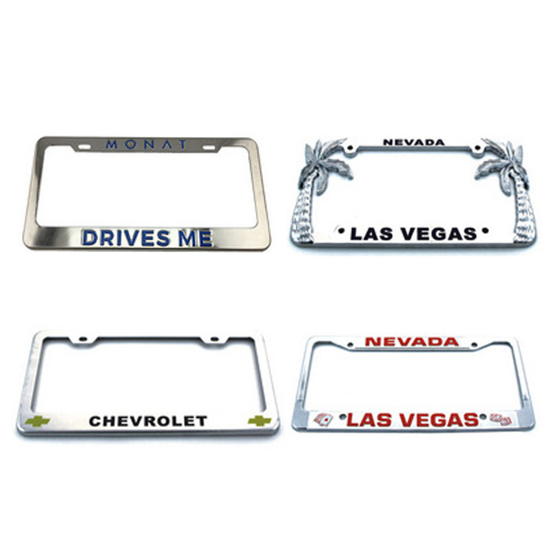 Electric plating plate frame, Euro-American plate frame, locking screws, South-East Asia license plate, spot-made license plate.