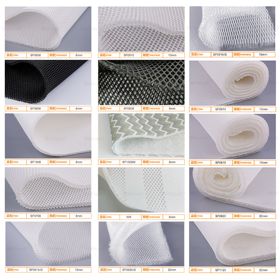 The sandwich net is available, the 3d fabric is cleaned, the gaseous material, the 3d mattress fabric is washed.