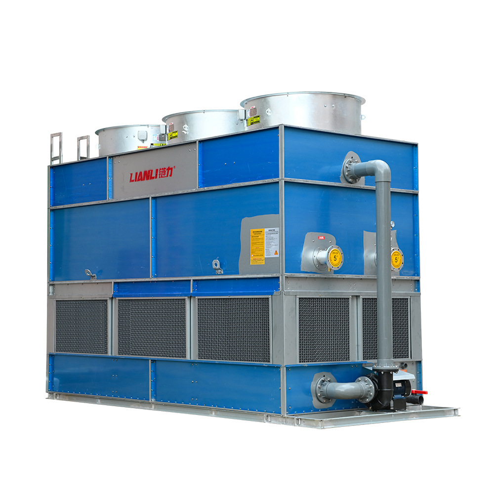 The closed cooling tower reverse current water cooling tower stainless steel exchanger plating aluminium zinc steel plate height 150T