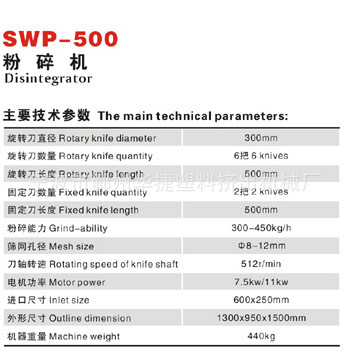 SWP-500粉碎机 废纸撕碎机 纸箱粉碎机设备 纸厂边角料粉碎机