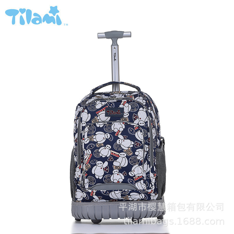 It's a direct sale, schoolboys pull a book bag, handhold a school bag, vertebrae depressure, travel shoulder bag.