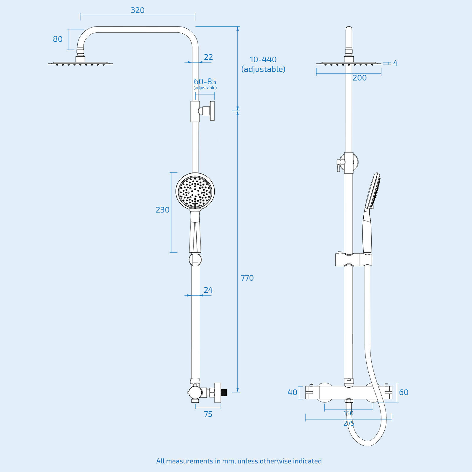 Cross-border heating taps full of copper multi-purpose hot shower showers, showers, bathing valves.