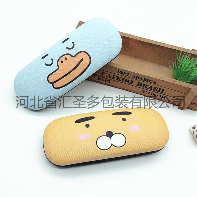 New student cartoon box, children's cartoon cartoon box, retro frames, near-sighted optical glasses box.