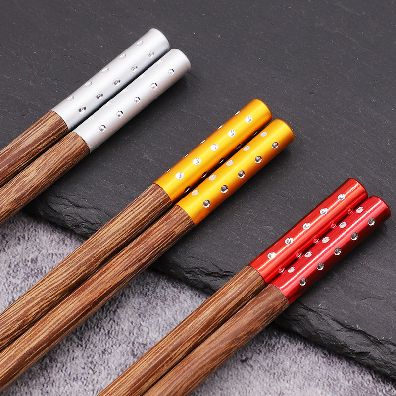 High-quality mackerel chopsticks, creative chicken-wing chopsticks, real-wood chopsticks, Chinese wind and stars.