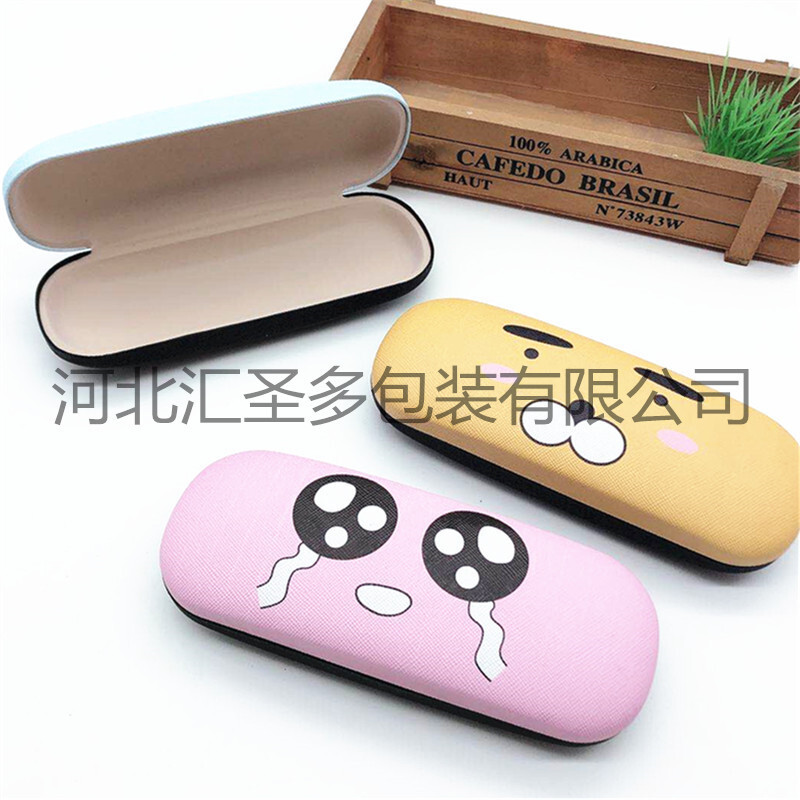 New student cartoon box, children's cartoon cartoon box, retro frames, near-sighted optical glasses box.