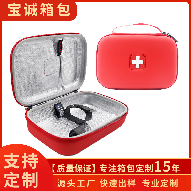 Packing of household emergency kits for portable sterilization kits