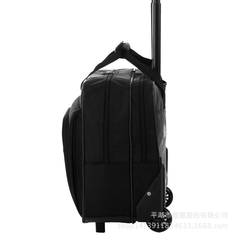 Business poles, men and women with wheel travel kits on business trips, hand-cargo-protected luggage kits