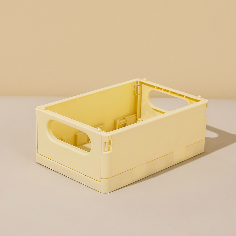 The desktop basket of the source factory can fold the storage baskets in the frame of a daily house of plastic sand grinding.