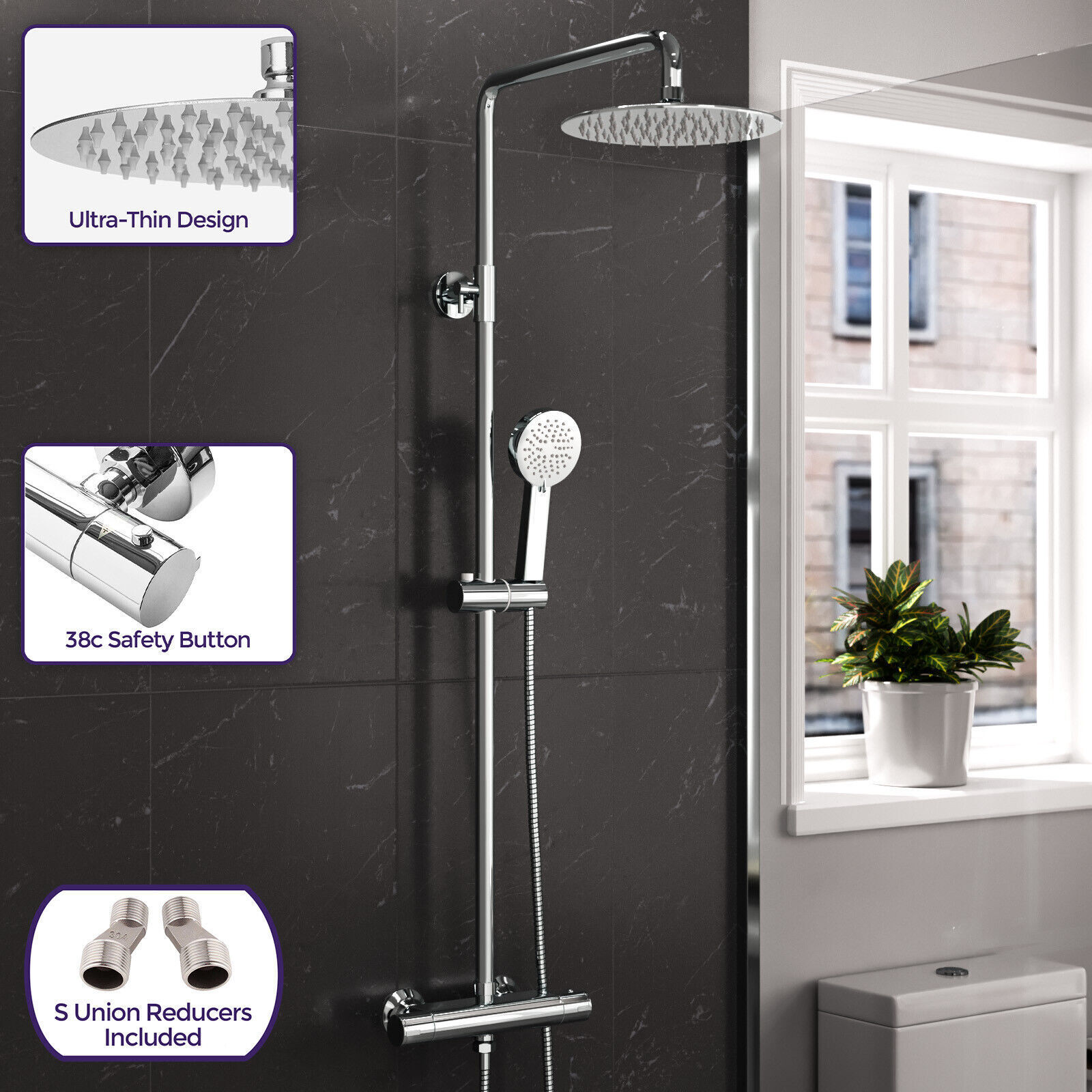 Cross-border heating taps full of copper multi-purpose hot shower showers, showers, bathing valves.