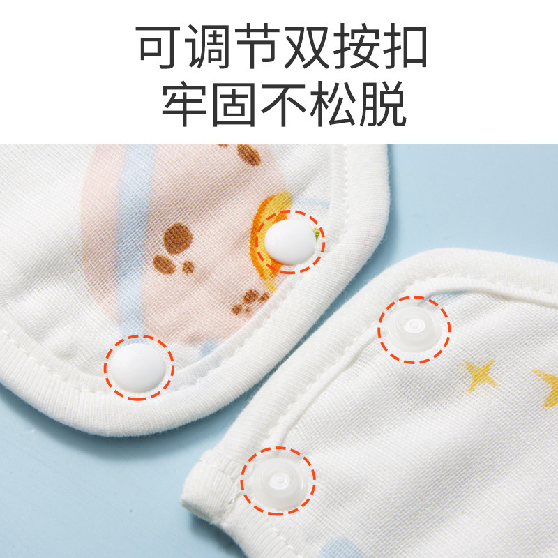 新生兒7層水洗紗布卡通口水巾360旋轉花瓣圍嘴精梳棉紗布手帕批發