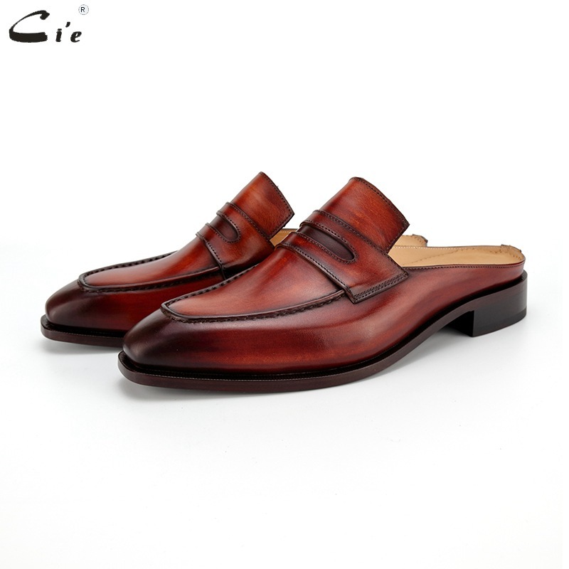 Acie's hand-skinned man slipper real store.