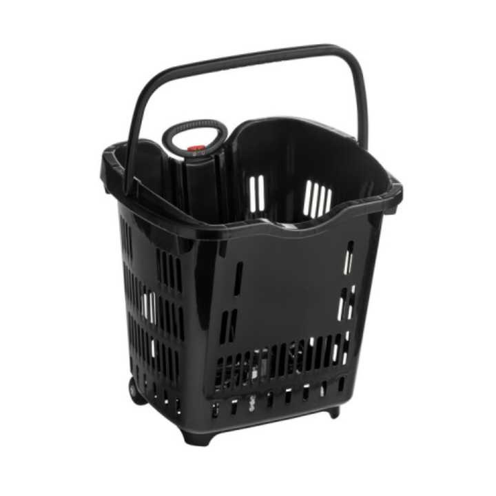 The source factory's large-volume plastic supermarket buys a fruit and fruit shopping basket with wheel pull and delivery.