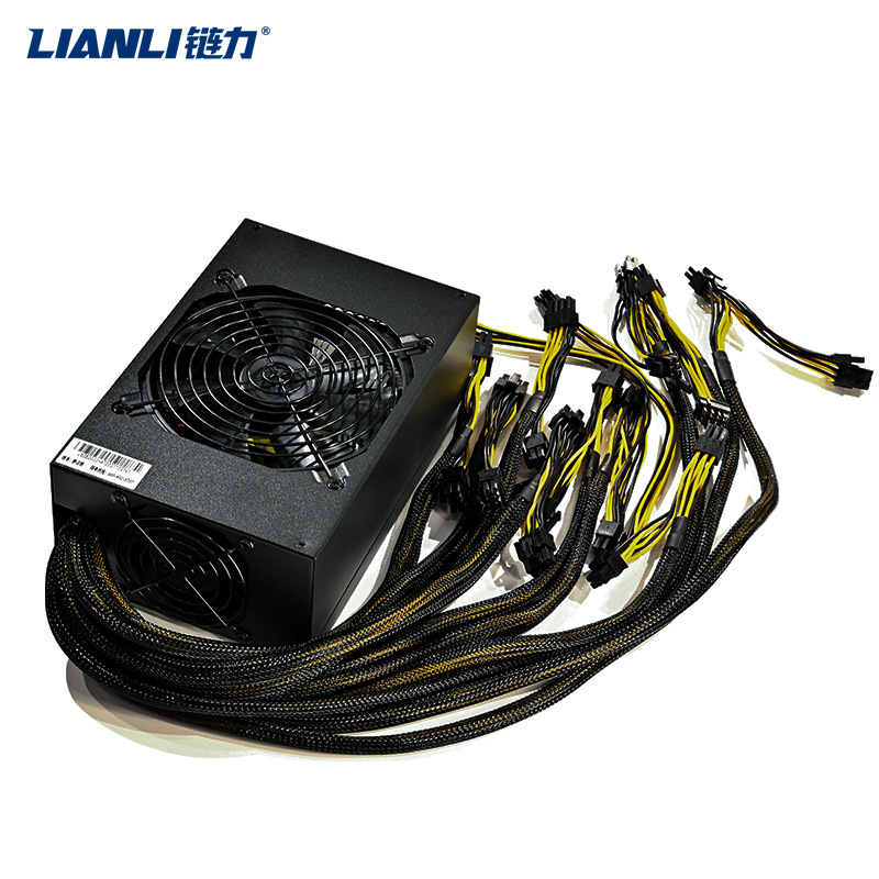 Chain power 4U power, AT single-way 2,800W long silent 16 6PIN220V steady 12V