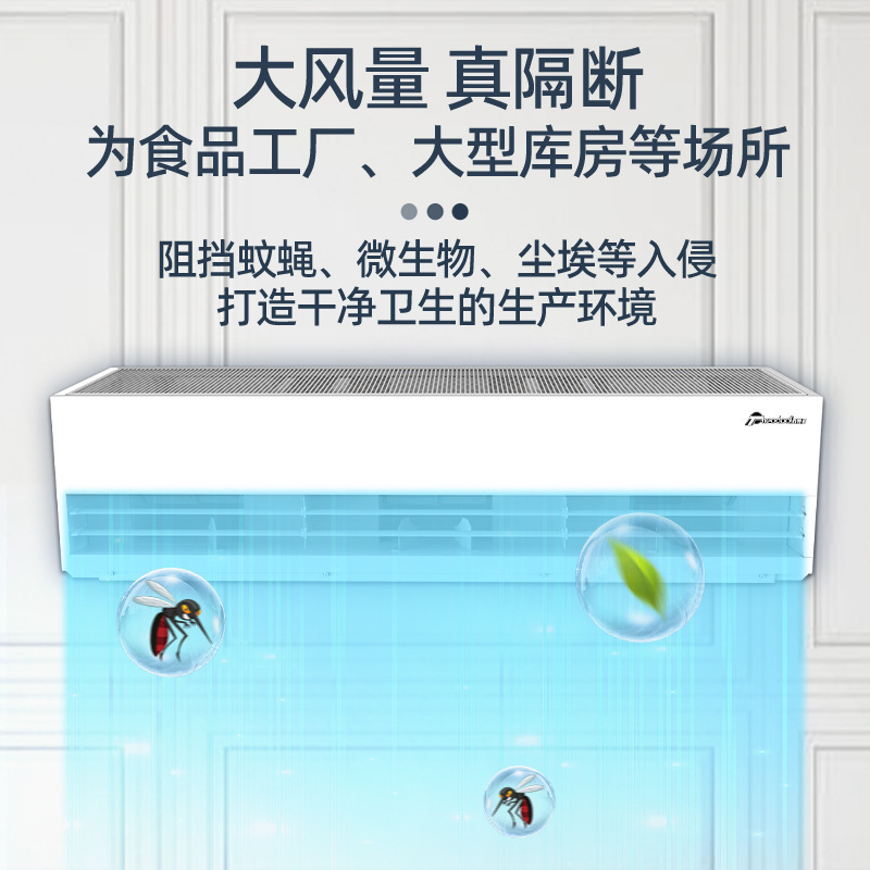 西奧多風幕機工業型離心式系列空氣幕超大風量耐用超高風速風簾機