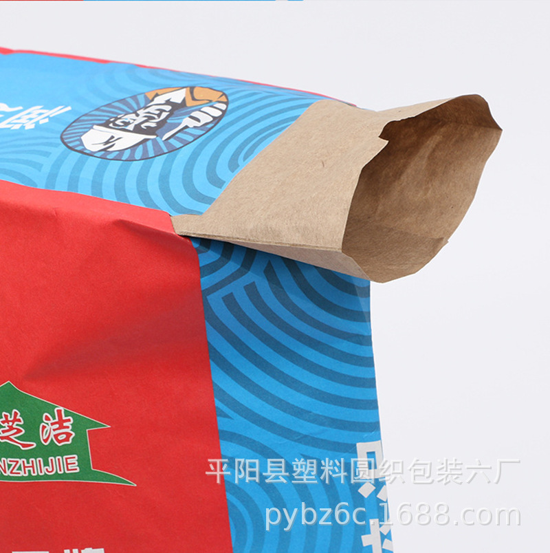 Chất dán xi măng màu đỏ chống dính xi măng P-balk, túi giấy, ba tờ giấy, một màng