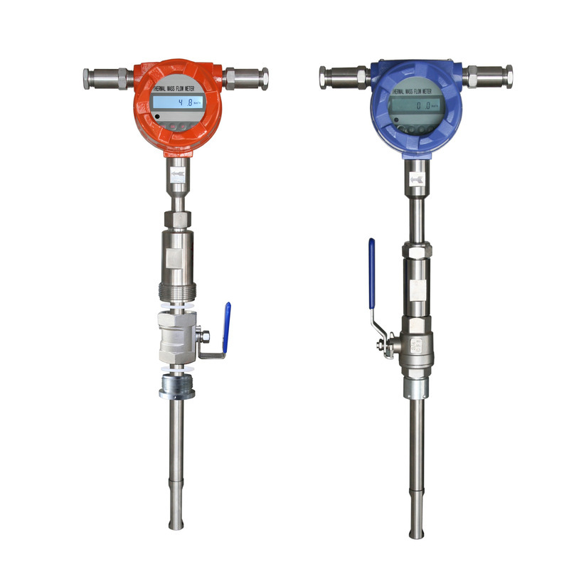 The manufacturer directly sells heat gas mass flow meters for high blast resistance to intellectual corrosive gases