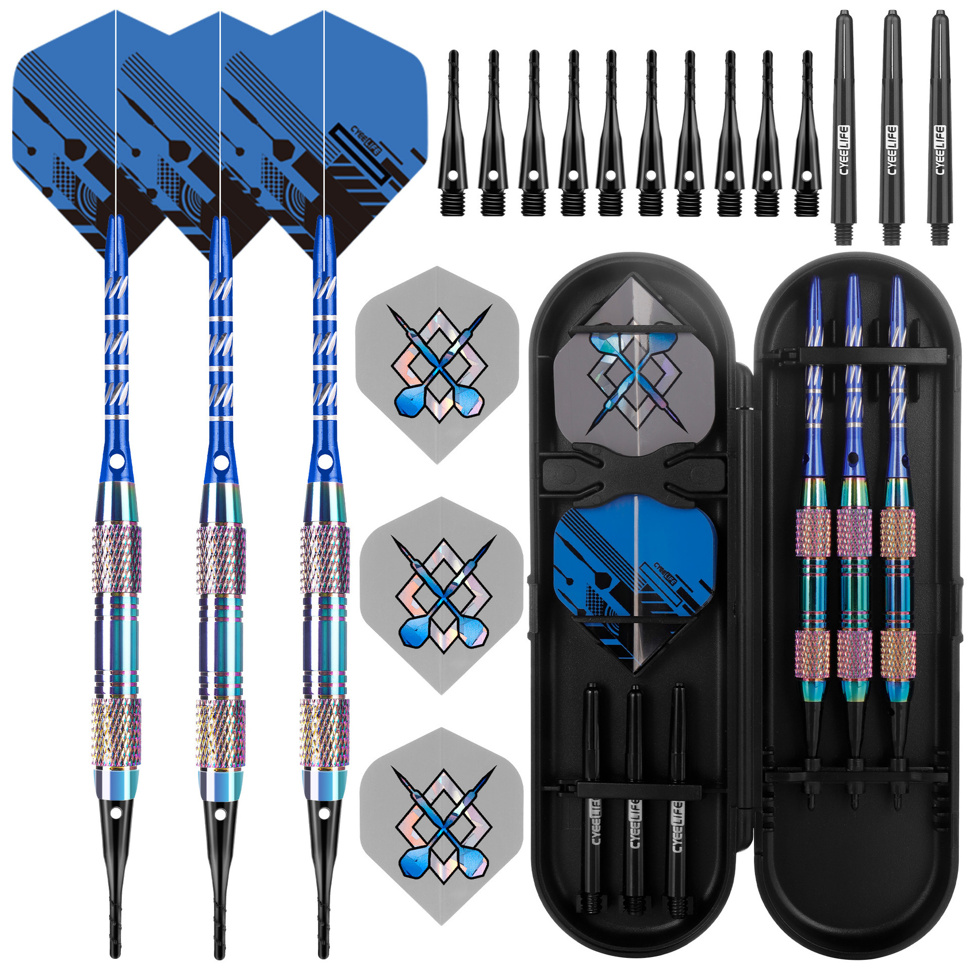 CyeeLife, a soft darts with a seven-colour electronic darts protection.