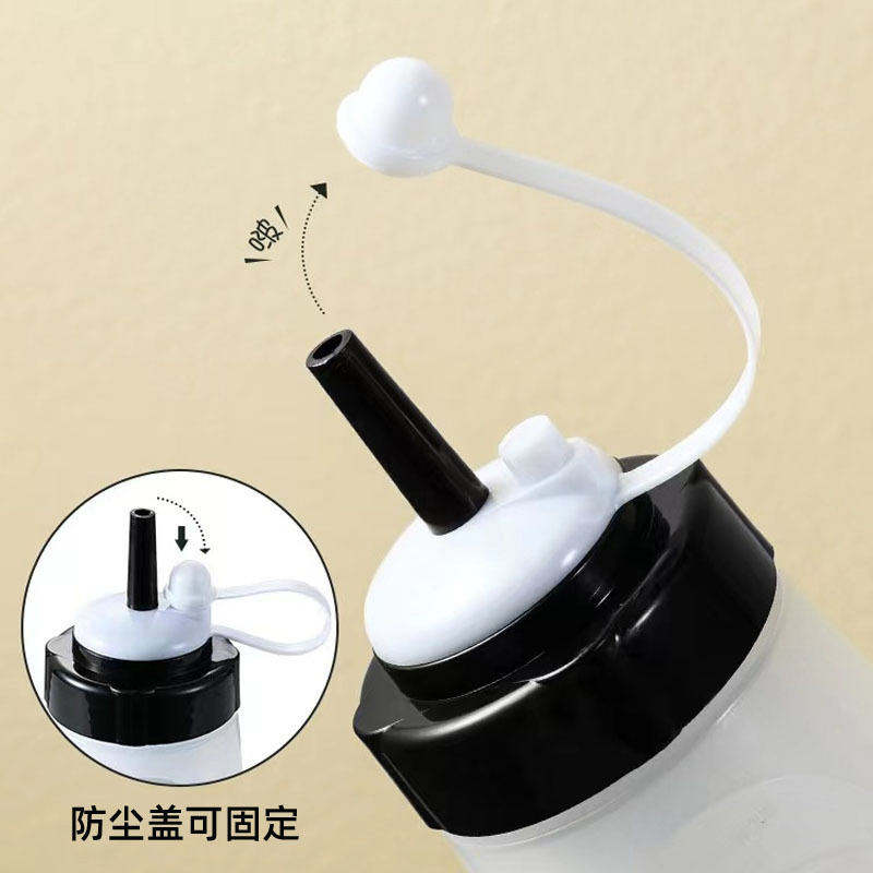 加厚日式定量挤酱瓶番茄果酱沙拉酱油瓶厨房调味料PE尖嘴挤压瓶子