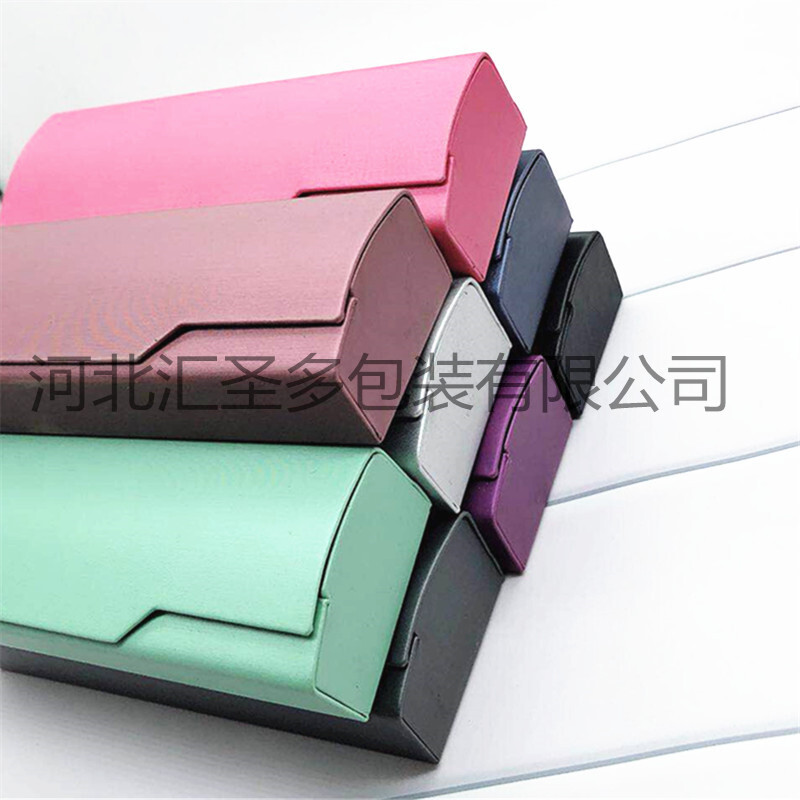 A manual folding box for the direct sale, with a small manual mouth, with a new colored light, and a logo.