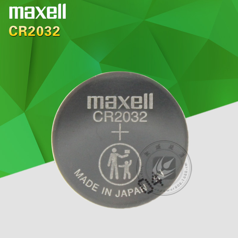 供应原装Maxell万胜CR2032纽扣电池 3v加焊脚带线端子头电池