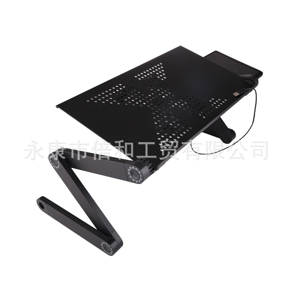 Folding laptop desk folding fan aluminum alloy notebooks in bed