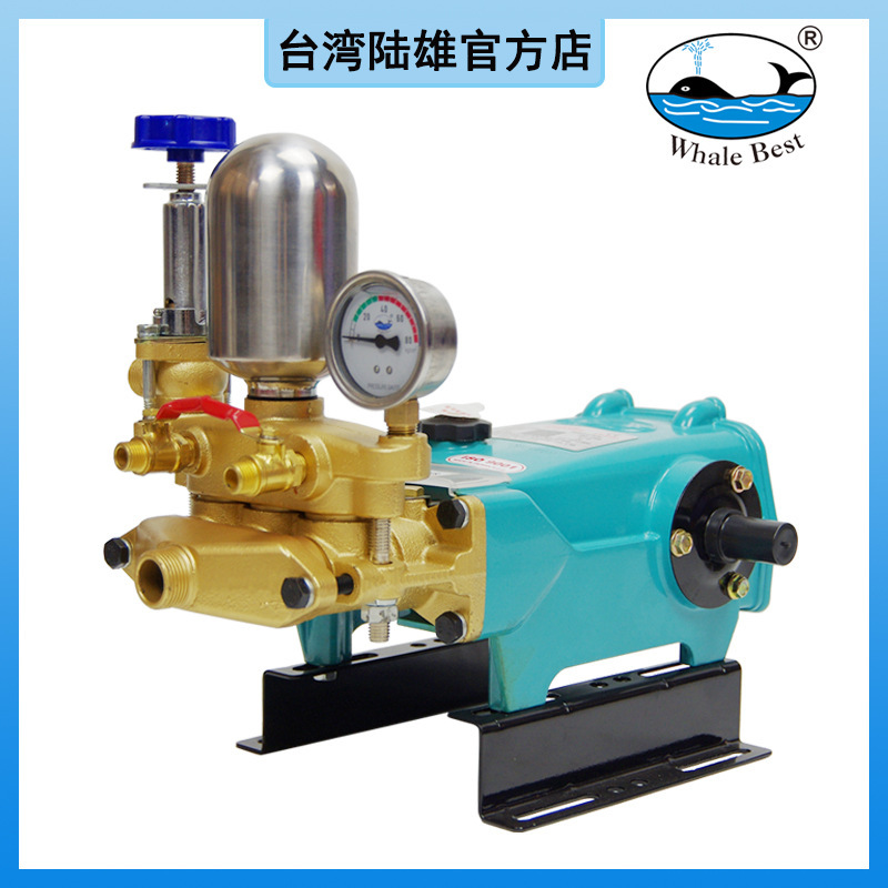 臺灣陸雄LS-824鍍鉻免黃油農用三缸柱塞泵動力噴霧器打藥泵 水泵