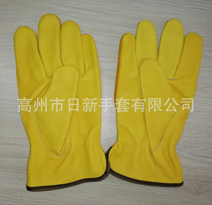 High State factory supplies RX5005 front + second-floor cow-skin driver gardening gloves.