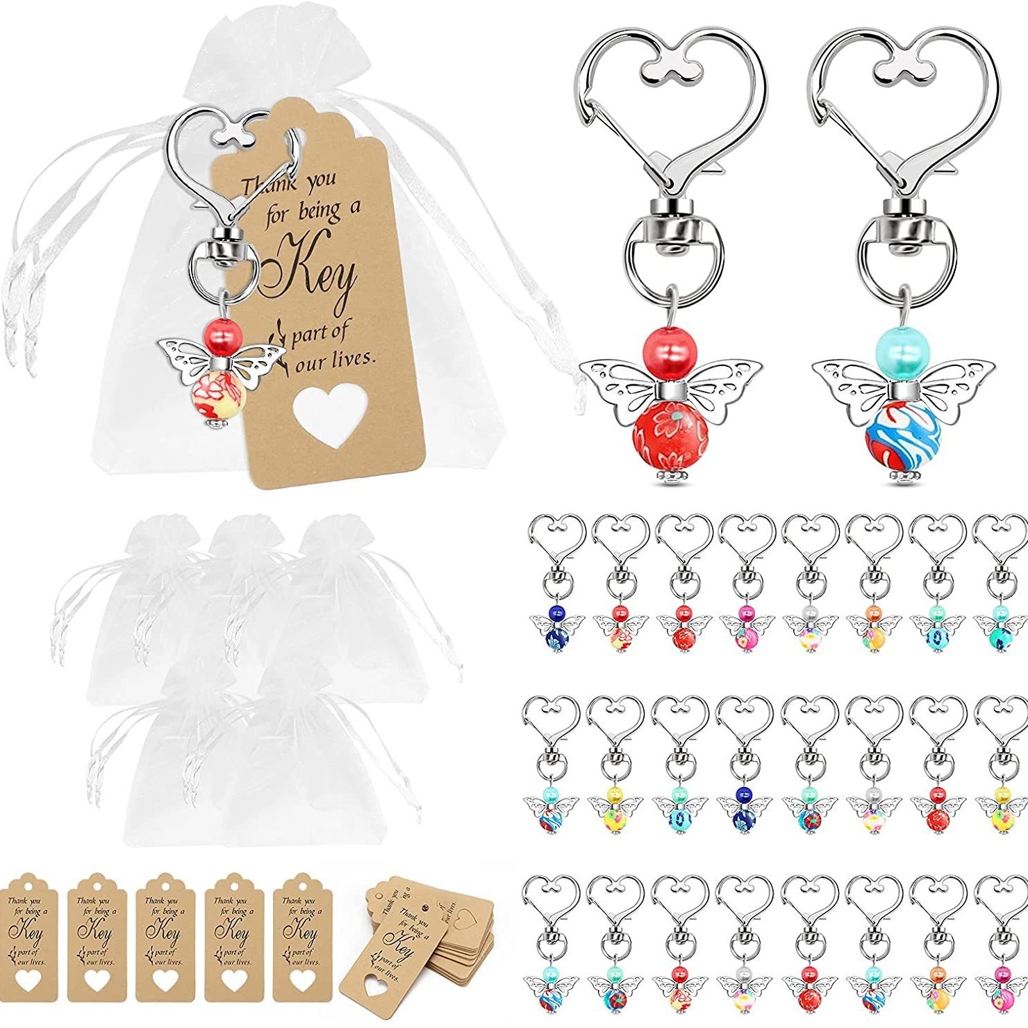 Sáng tạo ra chìa khóa đám cưới của Châu Âu cho đám cưới Crystal Sweet Bag và Valentine.