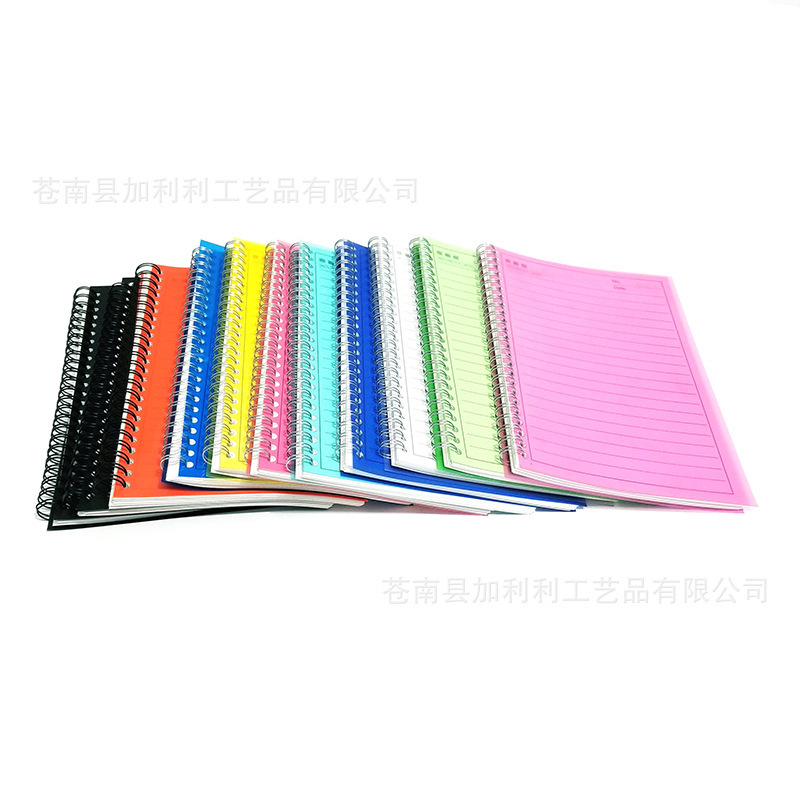 A5 short-ring-in-the-box blank-point grid-lined student stationery book.