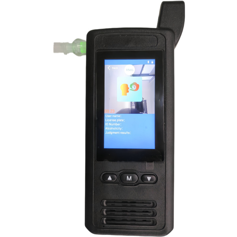 The high-quality smart alcohol tester connects the print data to a portable drive safety check.