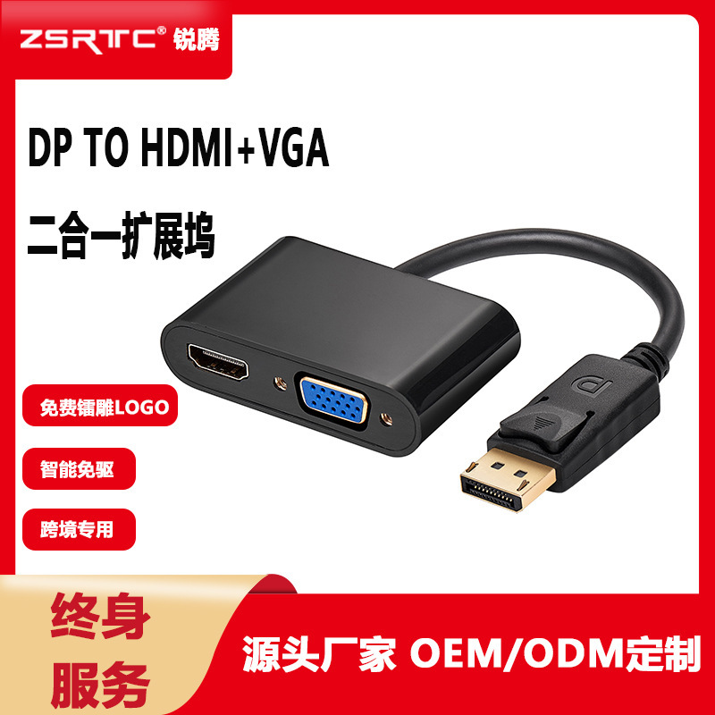 유형 C 체계 2-Hdmi의 USB C에 vga+hdmi 유형 C에 dp +hdmi