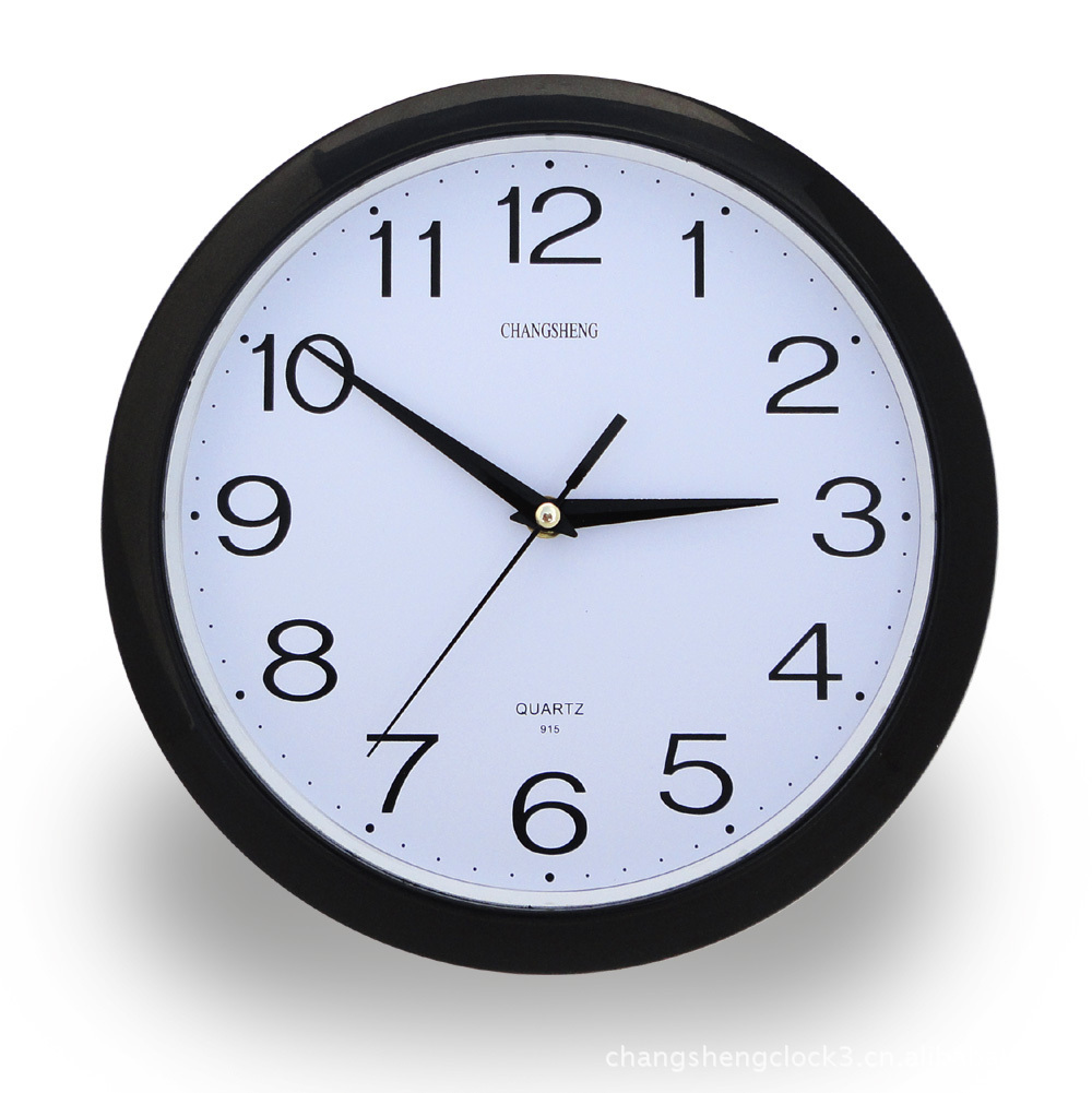 29 cm to print logo, plastic stone, foreign trade export gift clock.